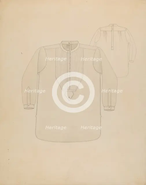Shirt, c. 1937. Creator: Irene M. Burge.