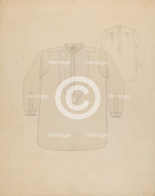 Shirt, c. 1937. Creator: Irene M. Burge.