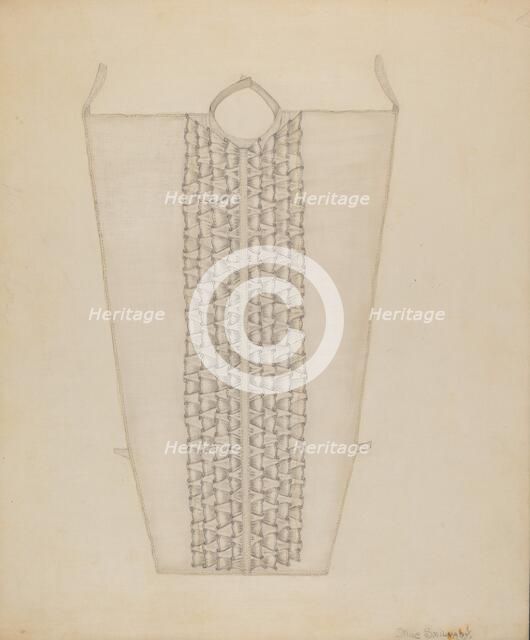 Shirt Front, 1935/1942. Creator: Mae Szilvasy.