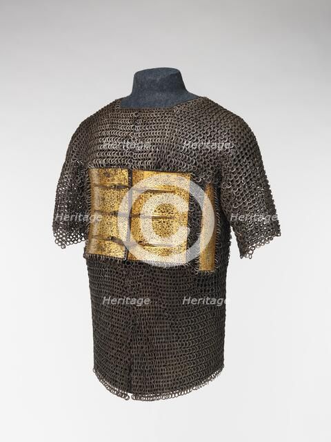 Shirt of Mail and Plate of Emperor Shah Jahan..., Indian, dated A.H. 1042/A.D. 1632-33. Creator: Unknown.
