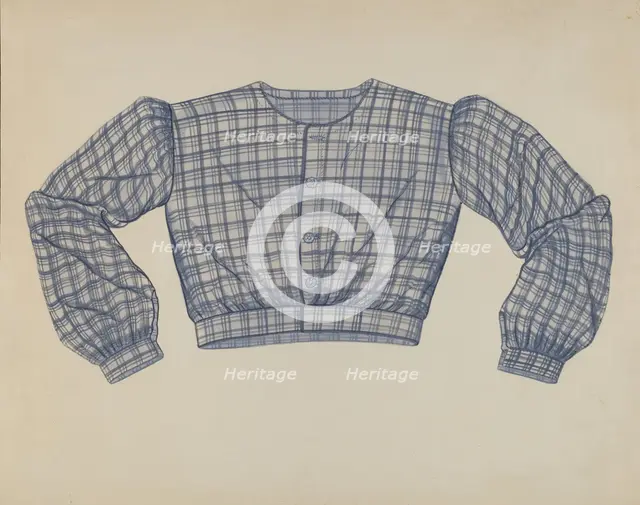Shirt-waist, c. 1937. Creator: Inez Montgomery.