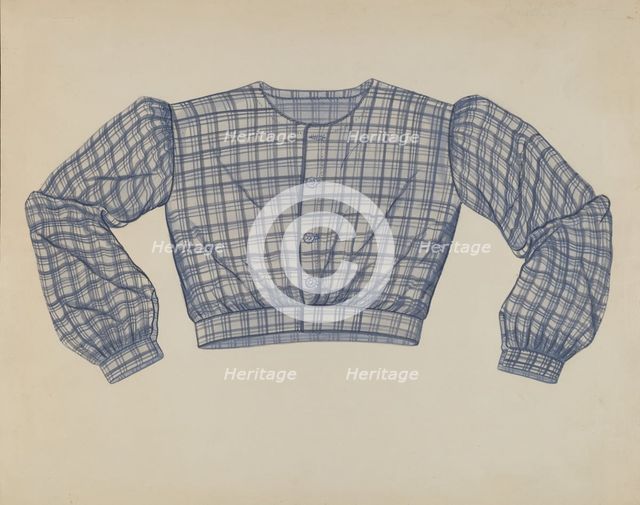 Shirt-waist, c. 1937. Creator: Inez Montgomery.