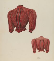 Shirtwaist, c. 1937. Creator: Harry Grossen