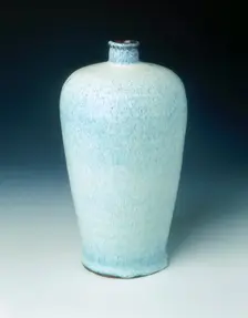 Shiwan meiping vase copying Jun ware, Ming dynasty, China, 1368-1644. Creator: Unknown