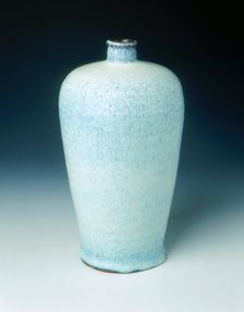 Shiwan meiping vase copying Jun ware, Ming dynasty, China, 1368-1644. Creator: Unknown