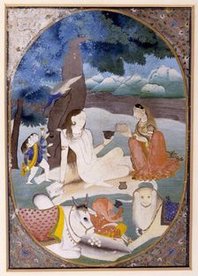 Shiva and His Family, early 19th century. Creator: Unknown