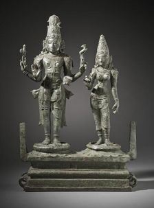 Shiva and Parvati, 13th century. Creator: Unknown