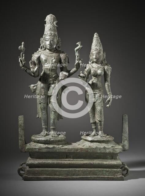 Shiva and Parvati, 13th century. Creator: Unknown.