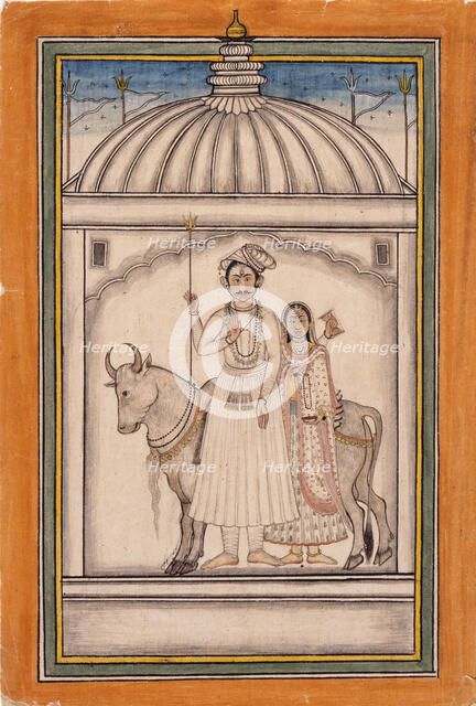 Shiva and Parvati, 18th century. Creator: Unknown.