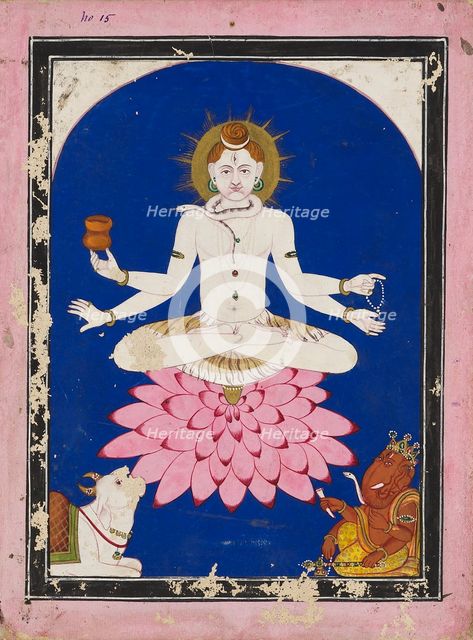 Shiva as a yogin, 19th century. Artist: Unknown.