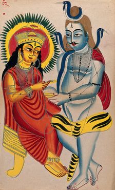 Shiva begging from Annapurna. Creator: Unknown