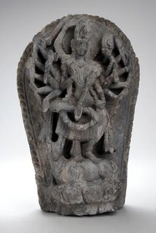 Shiva Dancing on His Bull, Nandi, 17th century. Creator: Unknown
