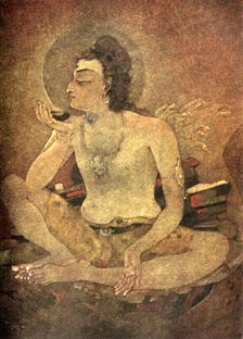 Shiva drinking the World-Poison 1920. Creator: Unknown