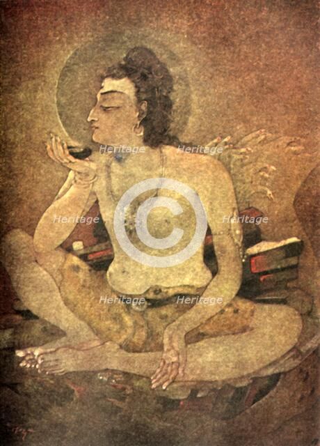 'Shiva drinking the World-Poison', 1920. Creator: Unknown.