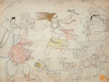 Shiva's Twilight Dance, between c1775 and c1800. Creator: Unknown