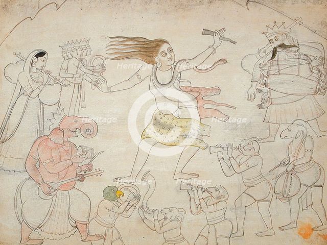 Shiva's Twilight Dance, between c1775 and c1800. Creator: Unknown.