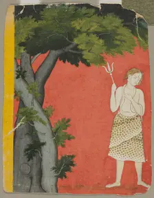 Shiva Under Trees, c. 1780. Creator: Unknown