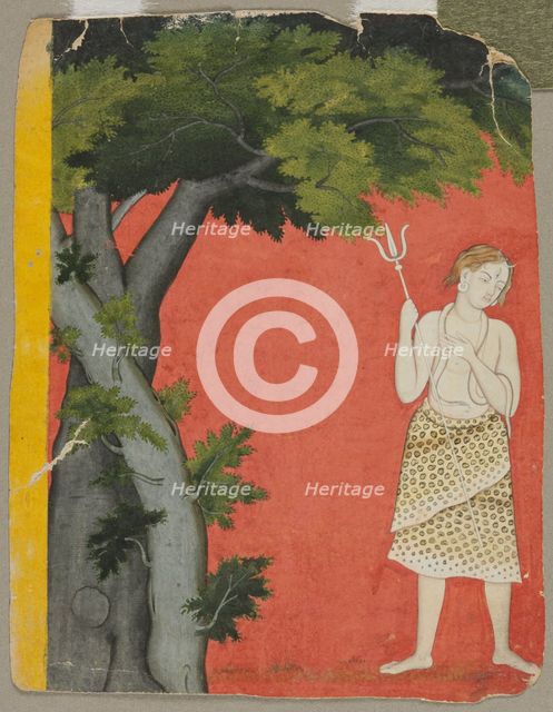 Shiva Under Trees, c. 1780. Creator: Unknown.