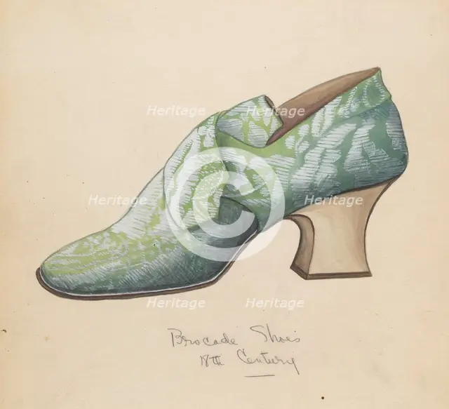 Shoe, 1935/1942. Creator: Unknown.