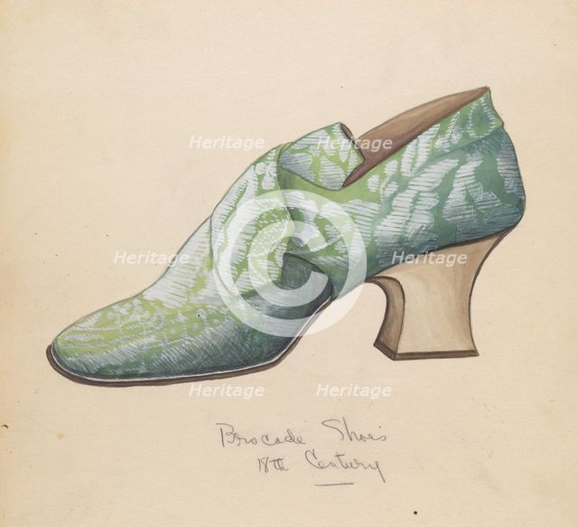 Shoe, 1935/1942. Creator: Unknown.