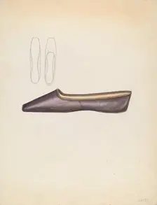 Shoe, 1935/1942. Creator: Jessie M. Benge