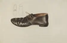 Shoe, 1935/1942. Creator: Lucille Chabot