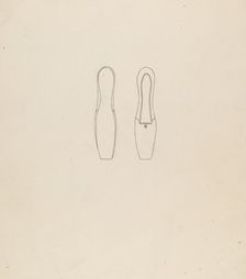 Shoe, 1935/1942. Creator: Mae A. Clarke