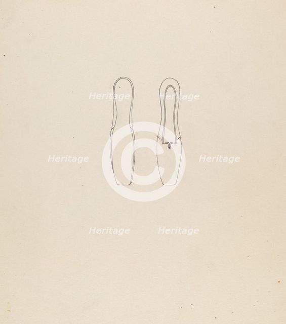 Shoe, 1935/1942. Creator: Mae A. Clarke.