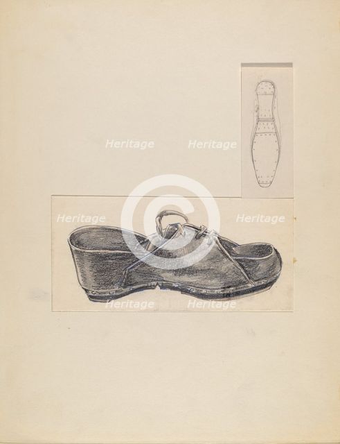 Shoe, 1935/1942. Creator: Melita Hofmann.