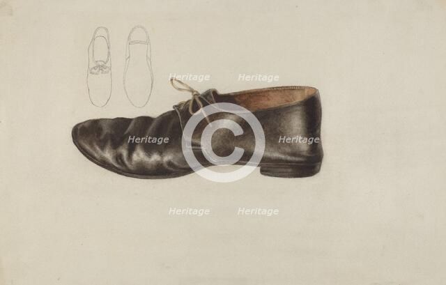 Shoe, 1935/1942. Creator: Lucille Chabot.