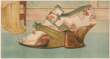 Shoe with moveable patten, 1885. Creator: Unknown