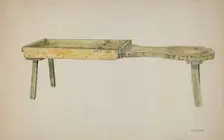 Shoe Bench, c. 1941. Creator: Clarence W Dawson