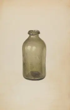 Shoe Blacking Bottle, c. 1939. Creator: Van Silvay