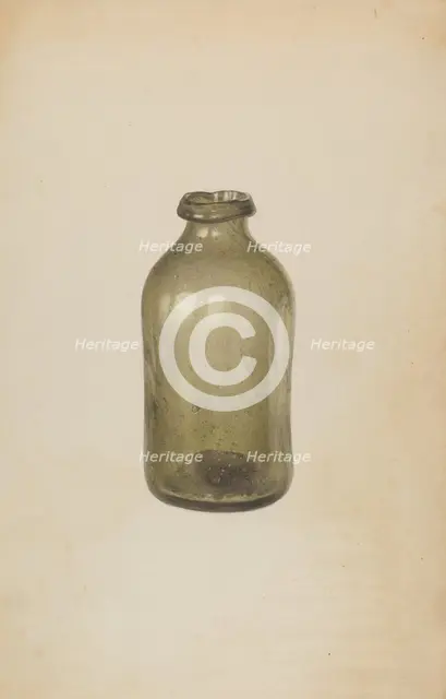 Shoe Blacking Bottle, c. 1939. Creator: Van Silvay.