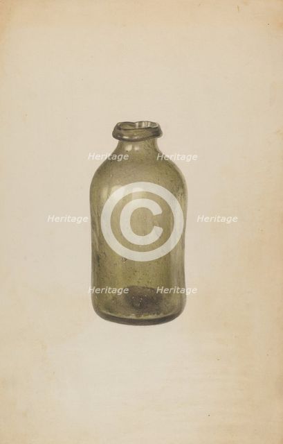 Shoe Blacking Bottle, c. 1939. Creator: Van Silvay.