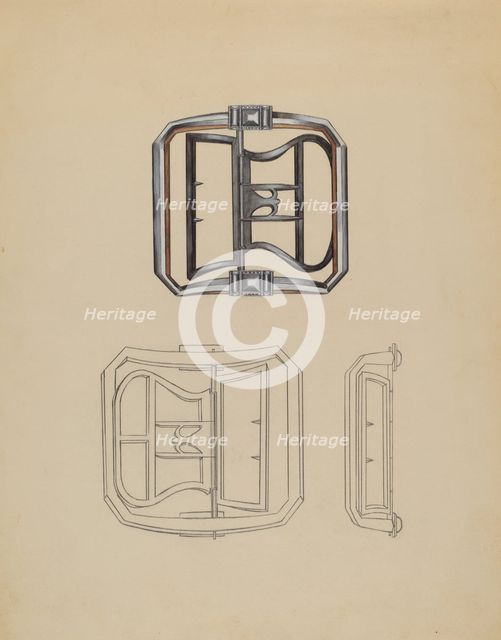 Shoe Buckle, c. 1936. Creator: John Dieterich.
