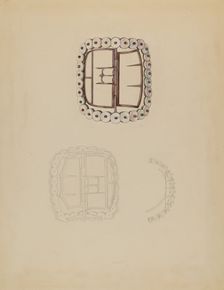 Shoe Buckle, c. 1937. Creator: Sylvia DeZon