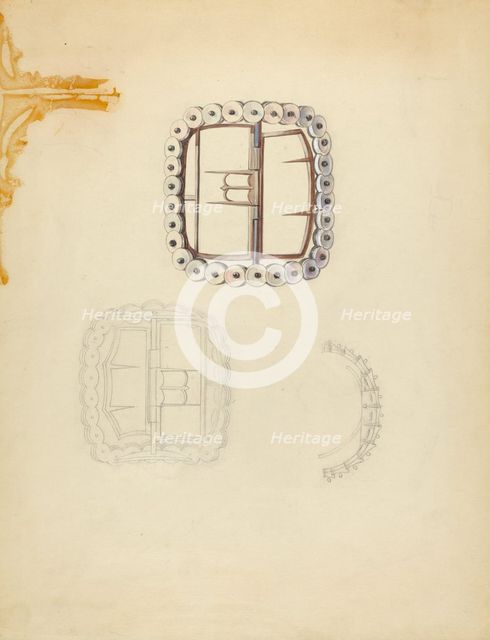 Shoe Buckle, c. 1940. Creator: Sylvia DeZon.