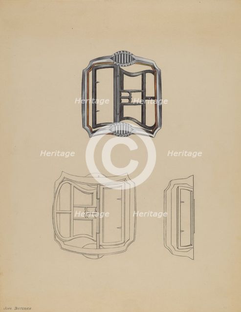 Shoe Buckles, c. 1936. Creator: John Dieterich.
