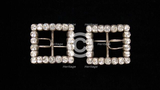 Shoe buckles, possibly French, first quarter 19th century. Creator: Unknown.