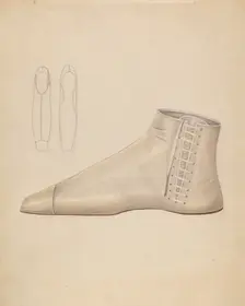 Shoe, c. 1937. Creator: Bessie Forman