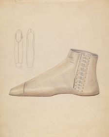 Shoe, c. 1937. Creator: Bessie Forman