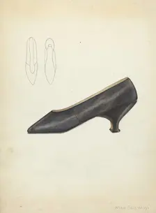 Shoe, c. 1940. Creator: Mae Szilvasy