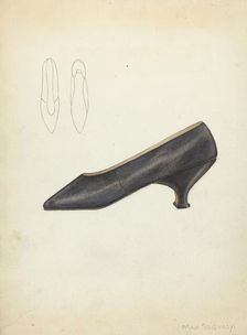 Shoe, c. 1940. Creator: Mae Szilvasy