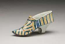 Shoe, Delft, c. 1750. Creator: Delftware
