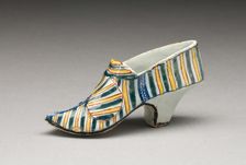 Shoe, Delft, c. 1750. Creator: Delftware