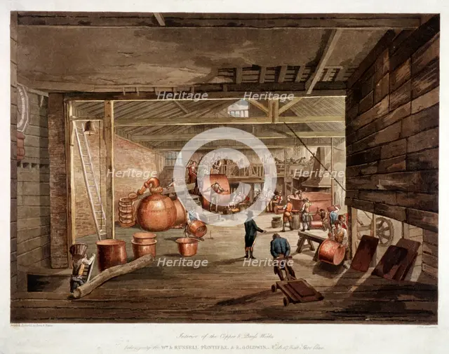 Shoe Lane, London, c1806. Artist: William Henry Pyne