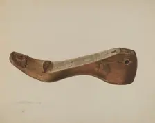 Shoe Last, 1938. Creator: Fallon, Michael