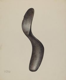 Shoe Last, 1938. Creator: George Bobholz