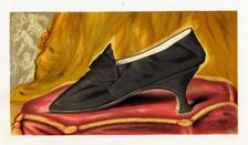 Shoe said to have belonged to Mary Queen of Scots, 1885. Creator: Unknown